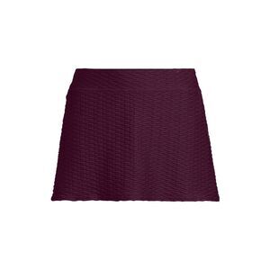 Lands End Plus Size Textured Swim Skirt control panty deep wine burgundy Various